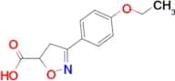 3-(4-ethoxyphenyl)-4,5-dihydro-1,2-oxazole-5-carboxylic acid