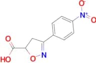 3-(4-nitrophenyl)-4,5-dihydro-1,2-oxazole-5-carboxylic acid