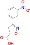 3-(3-nitrophenyl)-4,5-dihydro-1,2-oxazole-5-carboxylic acid