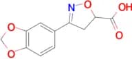 3-(2H-1,3-benzodioxol-5-yl)-4,5-dihydro-1,2-oxazole-5-carboxylic acid