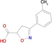 3-(3-methylphenyl)-4,5-dihydro-1,2-oxazole-5-carboxylic acid