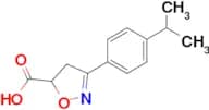 3-[4-(propan-2-yl)phenyl]-4,5-dihydro-1,2-oxazole-5-carboxylic acid