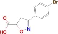 3-(4-bromophenyl)-4,5-dihydro-1,2-oxazole-5-carboxylic acid