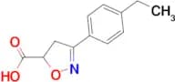 3-(4-ethylphenyl)-4,5-dihydro-1,2-oxazole-5-carboxylic acid