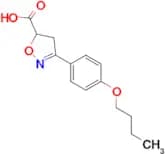 3-(4-butoxyphenyl)-4,5-dihydro-1,2-oxazole-5-carboxylic acid