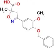 3-[4-(benzyloxy)-3-methoxyphenyl]-5-methyl-4,5-dihydro-1,2-oxazole-5-carboxylic acid