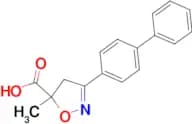 3-{[1,1'-biphenyl]-4-yl}-5-methyl-4,5-dihydro-1,2-oxazole-5-carboxylic acid