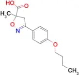 3-(4-butoxyphenyl)-5-methyl-4,5-dihydro-1,2-oxazole-5-carboxylic acid