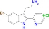 2-[5-bromo-2-(pyridin-2-yl)-1H-indol-3-yl]ethan-1-amine hydrochloride