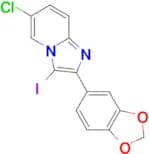 2-(2H-1,3-benzodioxol-5-yl)-6-chloro-3-iodoimidazo[1,2-a]pyridine