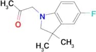 1-(5-FLUORO-3,3-DIMETHYLINDOLIN-1-YL)PROPAN-2-ONE