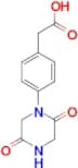 2-(4-(2,5-DIOXOPIPERAZIN-1-YL)PHENYL)ACETIC ACID