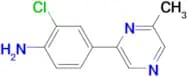 2-CHLORO-4-(6-METHYLPYRAZIN-2-YL)ANILINE