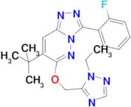 7-(TERT-BUTYL)-6-((1-ETHYL-1H-1,2,4-TRIAZOL-5-YL)METHOXY)-3-(2-FLUOROPHENYL)-[1,2,4]TRIAZOLO[4,3-B…