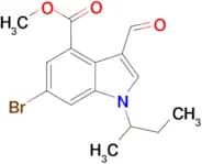 METHYL 6-BROMO-1-(SEC-BUTYL)-3-FORMYL-1H-INDOLE-4-CARBOXYLATE