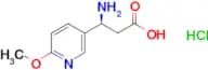 (S)-3-AMINO-3-(6-METHOXYPYRIDIN-3-YL)PROPANOIC ACID HCL