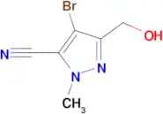 4-BROMO-3-(HYDROXYMETHYL)-1-METHYL-1H-PYRAZOLE-5-CARBONITRILE