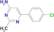 6-(4-CHLOROPHENYL)-2-METHYLPYRIMIDIN-4-AMINE