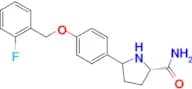 (2S)-5-(4-((2-FLUOROBENZYL)OXY)PHENYL)PYRROLIDINE-2-CARBOXAMIDE