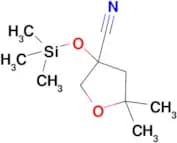 5,5-DIMETHYL-3-((TRIMETHYLSILYL)OXY)TETRAHYDROFURAN-3-CARBONITRILE