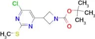 TERT-BUTYL 3-(6-CHLORO-2-(METHYLTHIO)PYRIMIDIN-4-YL)AZETIDINE-1-CARBOXYLATE