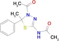 N-(4-ACETYL-5-METHYL-5-PHENYL-4,5-DIHYDRO-1,3,4-THIADIAZOL-2-YL)A CETAMIDE