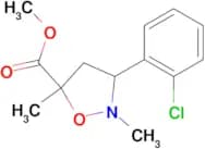 METHYL 3-(2-CHLOROPHENYL)-2,5-DIMETHYLISOXAZOLIDINE-5-CARBOXYLATE