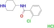 2-CHLORO-N-(PIPERIDIN-4-YL)BENZAMIDE HCL