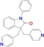 1,3-DIHYDRO-1-PHENYL-3,3-BIS(4-PYRIDINYLMETHYL)-2H-INDOL-2-ONE