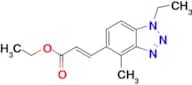 (E)-ETHYL 3-(1-ETHYL-4-METHYL-1H-BENZO[D][1,2,3]TRIAZOL-5-YL)ACRYLATE