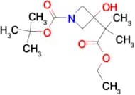 TERT-BUTYL 3-(1-ETHOXY-2-METHYL-1-OXOPROPAN-2-YL)-3-HYDROXYAZETIDINE-1-CARBOXYLATE