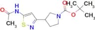 TERT-BUTYL 3-(5-ACETAMIDOISOTHIAZOL-3-YL)PYRROLIDINE-1-CARBOXYLATE