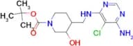 TERT-BUTYL 4-(((6-AMINO-5-CHLOROPYRIMIDIN-4-YL)AMINO)METHYL)-3-HYDROXYPIPERIDINE-1-CARBOXYLATE