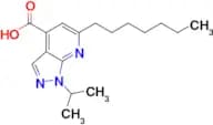 6-HEPTYL-1-ISOPROPYL-1H-PYRAZOLO[3,4-B]PYRIDINE-4-CARBOXYLIC ACID