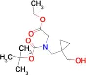 ETHYL N-(TERT-BUTOXYCARBONYL)-N-((1-(HYDROXYMETHYL)CYCLOPROPYL)METHYL)GLYCINATE