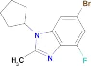 6-BROMO-1-CYCLOPENTYL-4-FLUORO-2-METHYL-1H-BENZO[D]IMIDAZOLE
