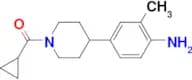 (4-(4-AMINO-3-METHYLPHENYL)PIPERIDIN-1-YL)(CYCLOPROPYL)METHANONE
