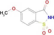 1,2-BENZISOTHIAZOL-3(2H)-ONE, 5-METHOXY-, 1,1-DIOXIDE