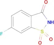 6-FLUORO-2,3-DIHYDRO-1λ(6),2-BENZOTHIAZOLE-1,1,3-TRIONE