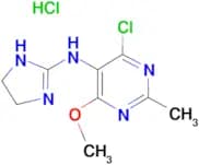 4-CHLORO-N-(4,5-DIHYDRO-1H-IMIDAZOL-2-YL)-6-METHOXY-2-METHYLPYRIMIDIN-5-AMINE HCL