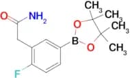 2-(2-FLUORO-5-(4,4,5,5-TETRAMETHYL-1,3,2-DIOXABOROLAN-2-YL)PHENYL)ACETAMIDE