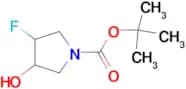 TERT-BUTYL 3-FLUORO-4-HYDROXYPYRROLIDINE-1-CARBOXYLATE
