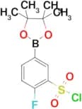 BENZENESULFONYL CHLORIDE, 2-FLUORO-5-(4,4,5,5-TETRAMETHYL-1,3,2-DIOXABOROLAN-2-YL)-