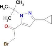 2-BROMO-1-(1-(TERT-BUTYL)-3-CYCLOPROPYL-1H-PYRAZOL-5-YL)ETHAN-1-ONE