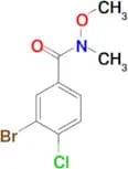 3-BROMO-4-CHLORO-N-METHOXY-N-METHYLBENZAMIDE