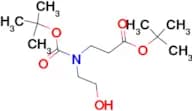TERT-BUTYL 3-(TERT-BUTOXYCARBONYL(2-HYDROXYETHYL)AMINO)PROPANOATE