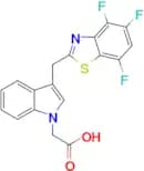 2-(3-((4,5,7-TRIFLUOROBENZO[D]THIAZOL-2-YL)METHYL)-1H-INDOL-1-YL)ACETIC ACID