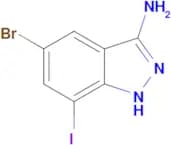 5-BROMO-7-IODO-1H-INDAZOL-3-AMINE