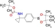 TERT-BUTYL (1-(4-(4,4,5,5-TETRAMETHYL-1,3,2-DIOXABOROLAN-2-YL)PHENYL)CYCLOPROPYL)CARBAMATE