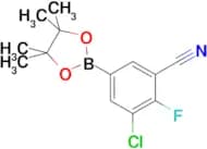 3-CHLORO-2-FLUORO-5-(4,4,5,5-TETRAMETHYL-1,3,2-DIOXABOROLAN-2-YL)BENZONITRILE
